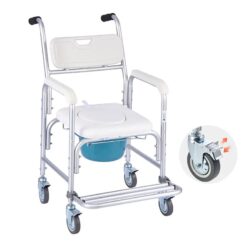 Rolling & Lockable Commode Chair